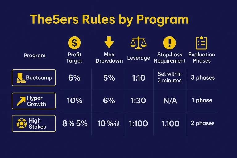 The5ers Rules of Programs